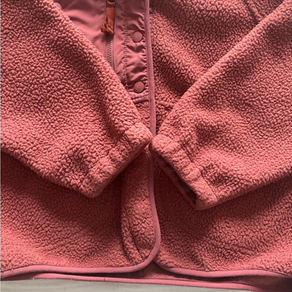 Free People Burgundy Fleece Jacket - Picture 8 of 8